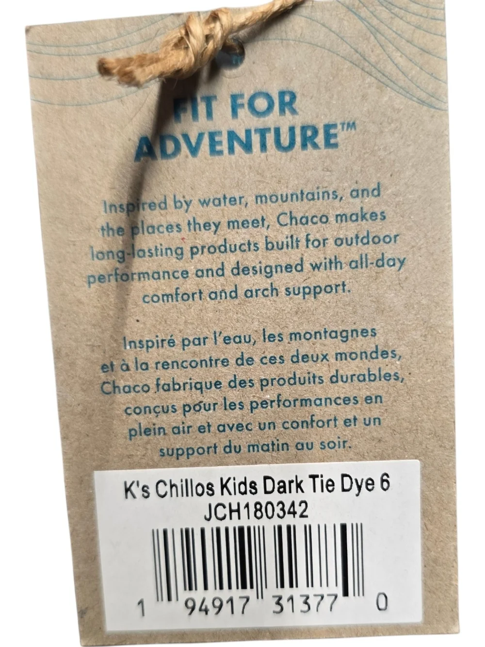 Chaco Chillos Kids Slide Sandals Youth Size 6 Tie Dye NWT Comfort Slides